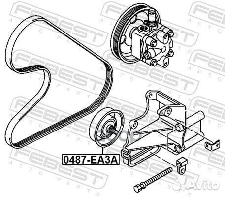 Ролик натяжной mitsubishi galant saloon EA2-6A