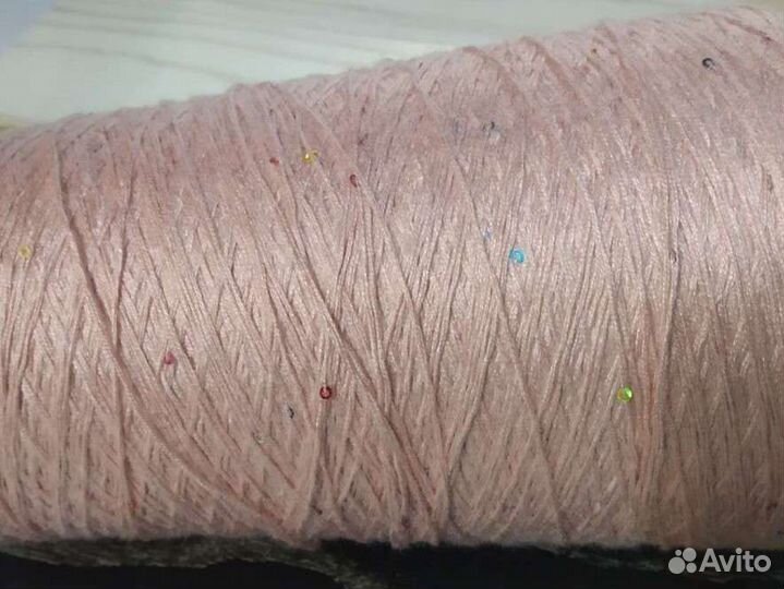 Мересерезированный Хлопок с пайетками 2 мм 400 гр