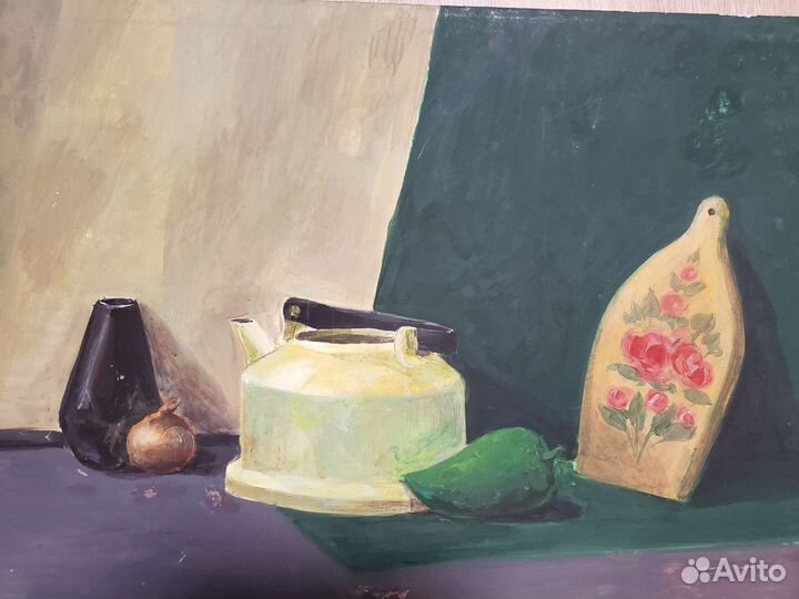 Картина на холсте 60х40см натюрморт