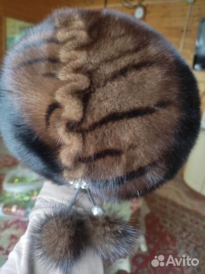 Шапка норковая женская новая