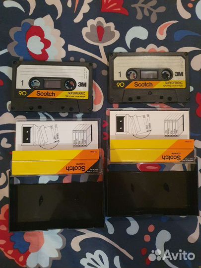 Аудио-кассеты Scotch Superferriс с записью, 70е гг