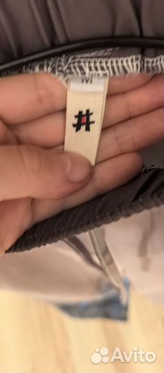 Широкие штаны с японским принтом