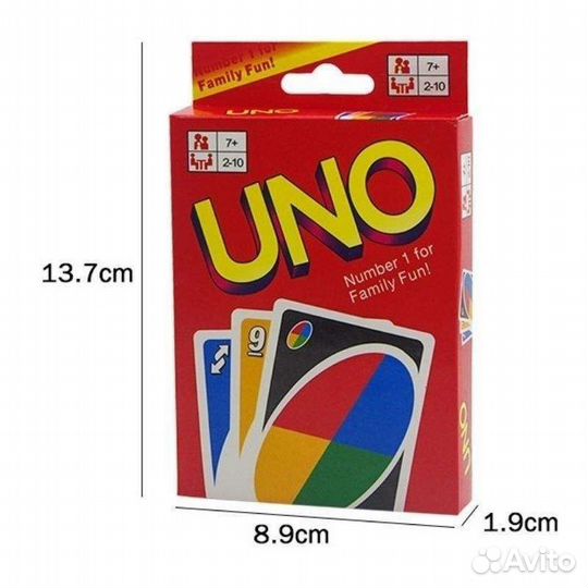 UNO настольная игра 108 карточек