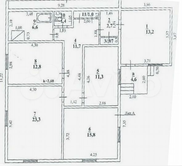 Аукцион: 3-к. квартира, 100,5 м², 1/1 эт.