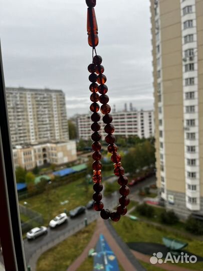 Чётки янтарные