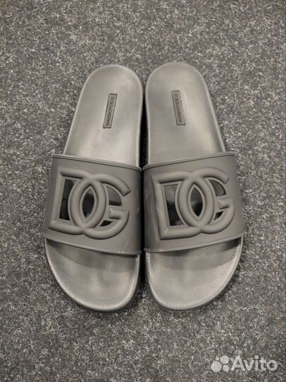 Кожаные шлёпанцы Dolce & Gabbana, оригинал Италия