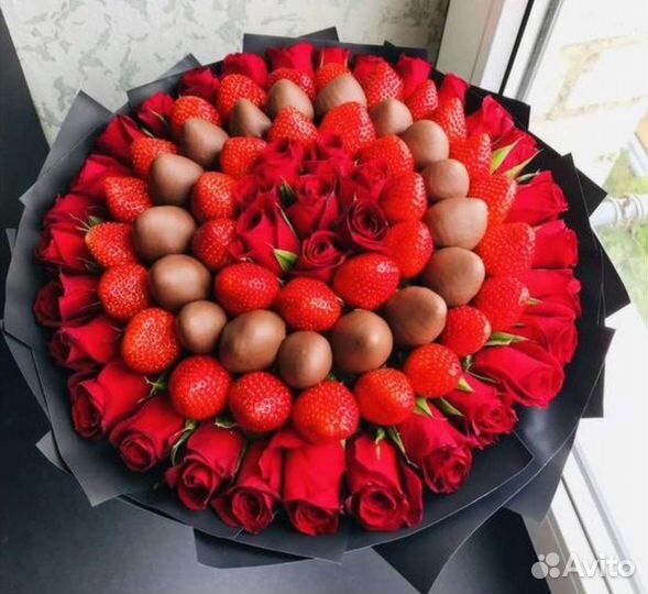 Съедобные Букеты. Клубника в шоколаде