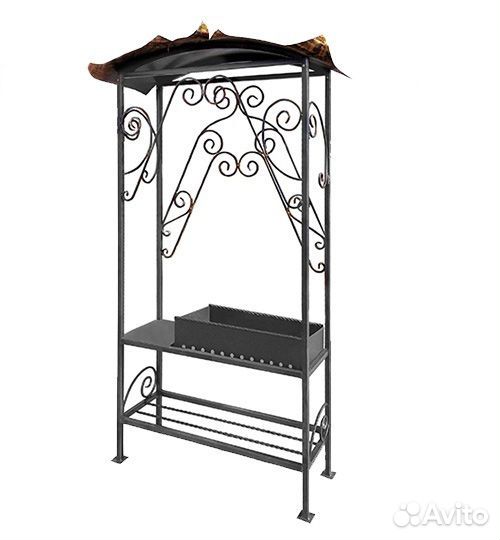 Мангал с крышей