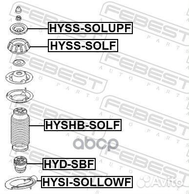 Опора амортизационной стойки hyss-solupf Febest