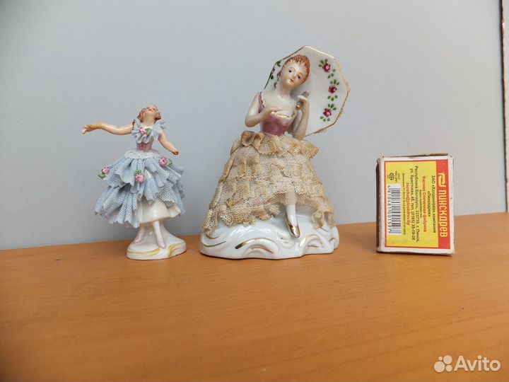 Старинные Статуэтки Балерина Dresden Германия
