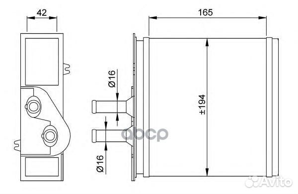 Радиатор печки 53204 NRF