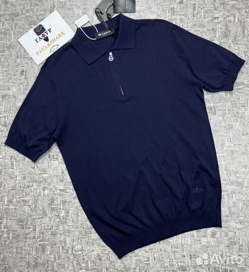 Kiton Napoli мужское поло с коротким рукавом