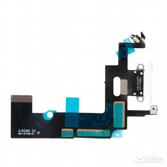 Шлейф с разъемом зарядки для Apple iPhone XR, белы
