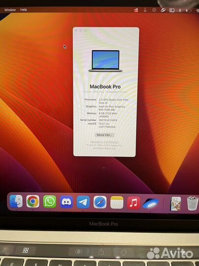 Apple MacBook Pro 13 2018 8GB/256GB/Touch bar