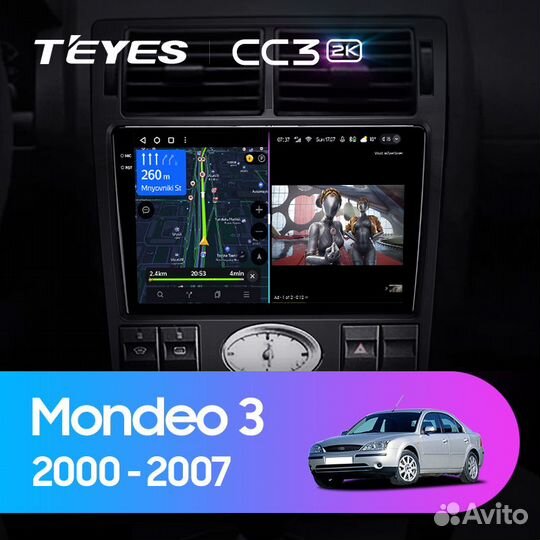 Магнитола Ford Mondeo 3 F1 Teyes CC3 2k 4/32