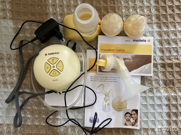 Молокоотсос medela + стерилизатор для бутылочек