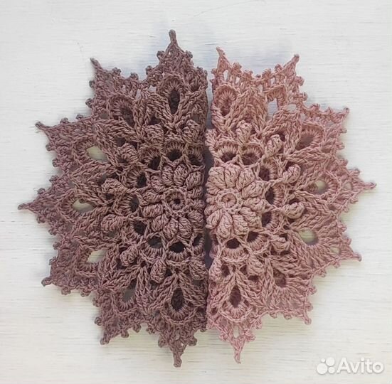 Салфетки вязаные для интерьера Подставки