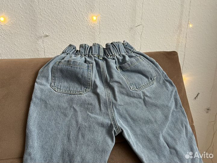Джинсы бананы на девочку 98 размер