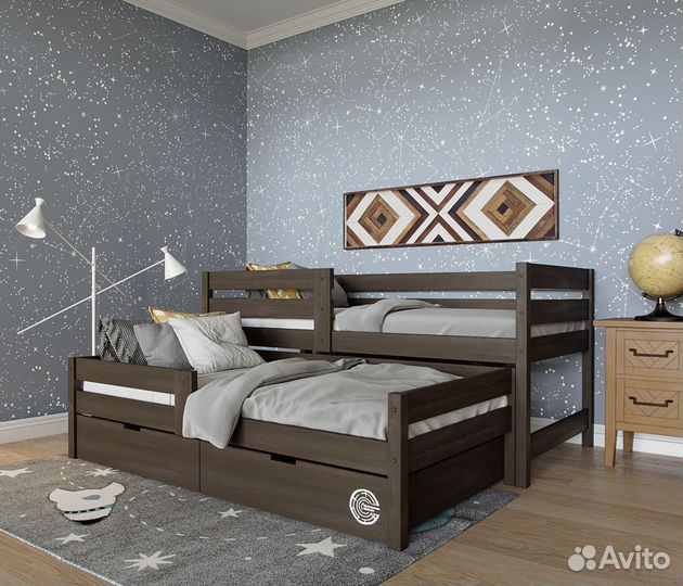 Двухъярусная детская кровать