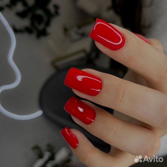 Маникю, укрепление гелем, покрытие гель-лак