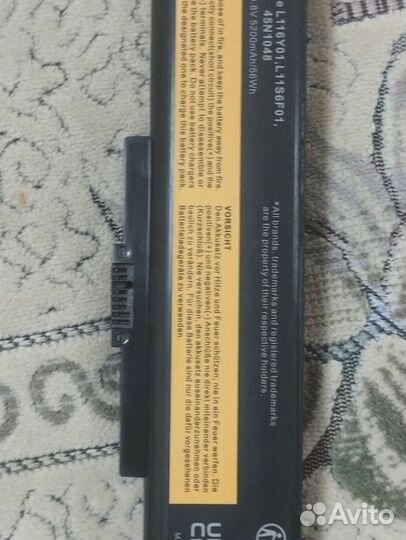 Аккумулятор для ноутбука lenovo