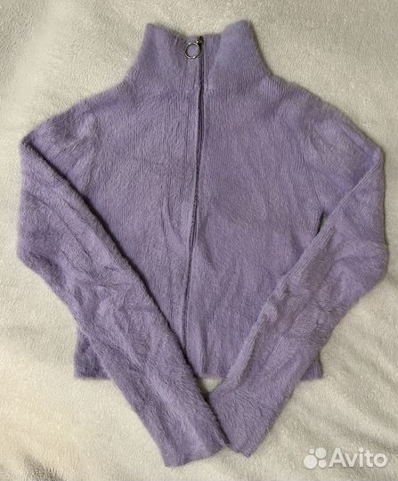 Пушистая кофта женская