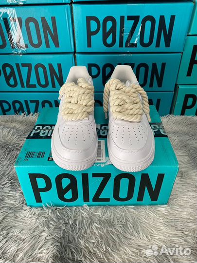 Nike Air Force 1 Оригинал Шнурки Канаты Белые