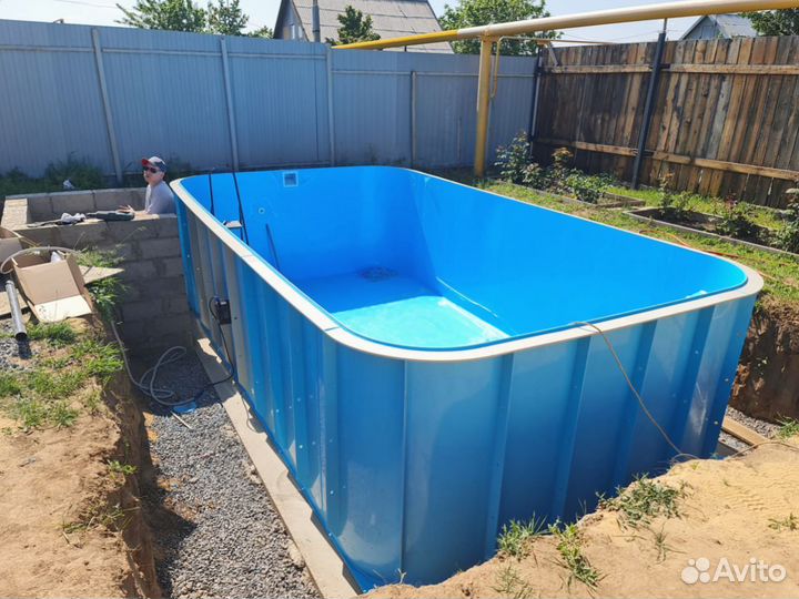 Купель квадратная с установкой 1700х1500х1500мм