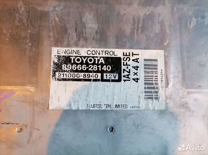 Блок управления двигателем 1AZ-FSE 89666-28140 Toy