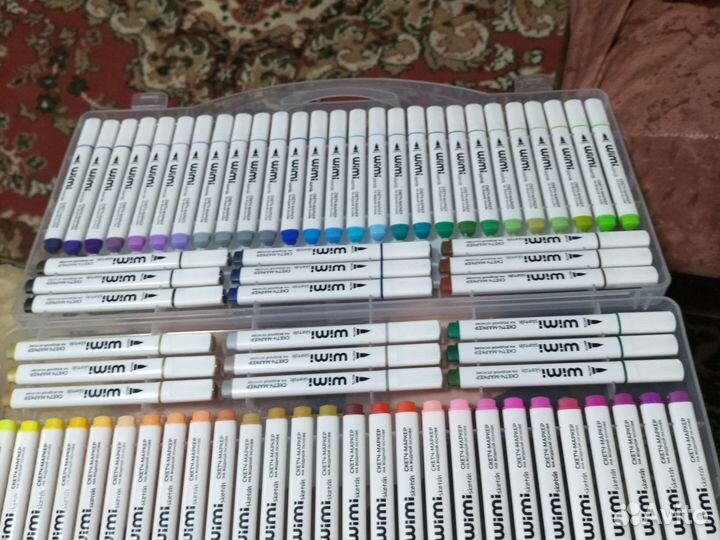 Маркеры 72 шт. кисточки