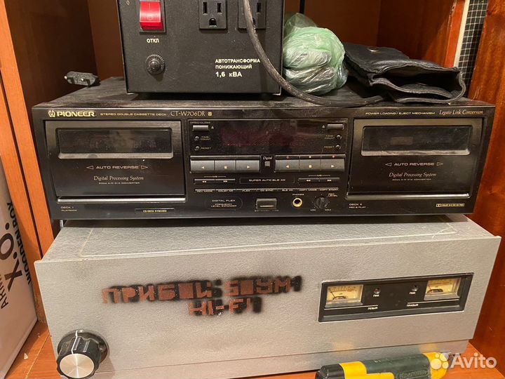 Дека двух касетная pioner ct-w706dr