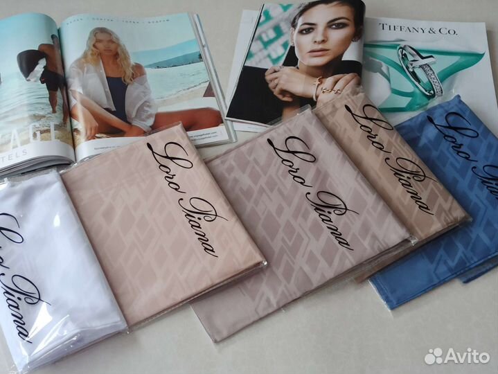 Платок Шелковый однотонный жаккардовый новый