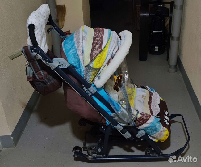 Санки коляска Ника детям 7 3