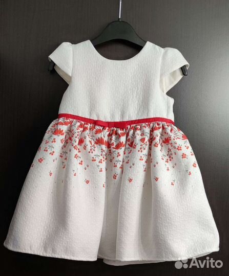 Нарядное платье для девочки 86 mothercare