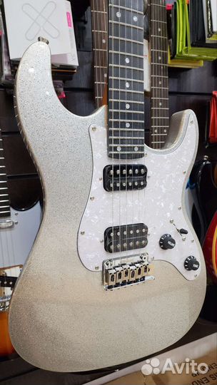 Электрогитара суперстрат Silver Sparkle, JET новая