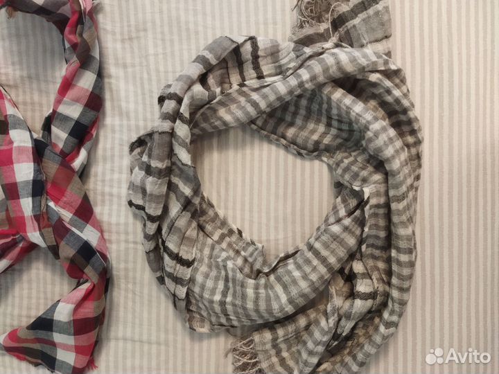 Шарф женский в клетку 2 шт