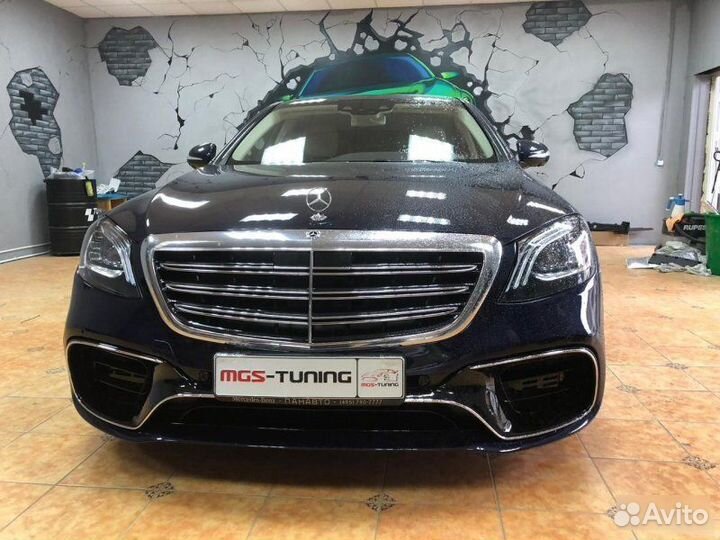 Обвес с порогами Mercedes S-class w222 S63
