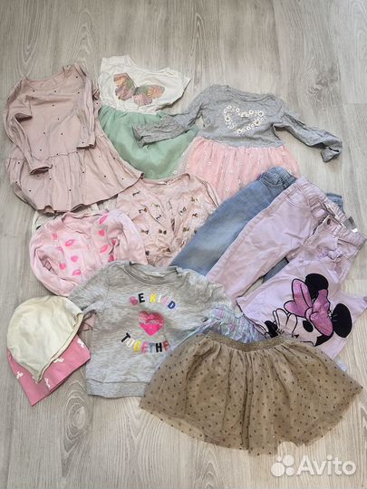 Большой пакет вещей на девочку 98-116 и crocs