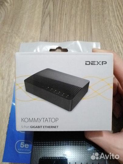 Новый Коммутатор dexp G5 и два Кабеля Патч-корд