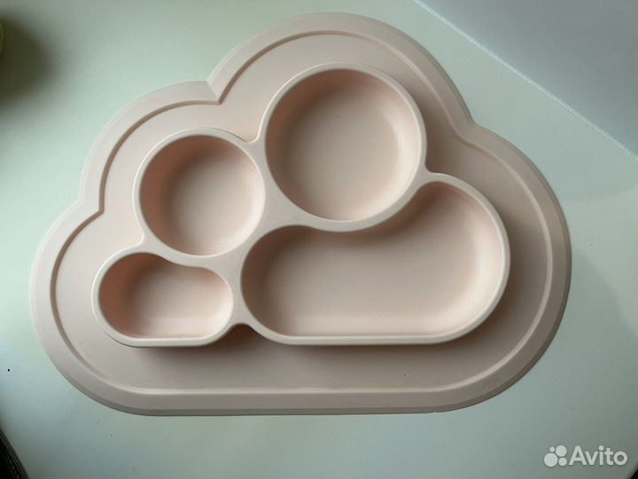 Детская силиконовая тарелка-присоска