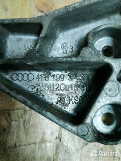 Кронштейн кпп Audi A6 C6 рестайлинг седан S-line