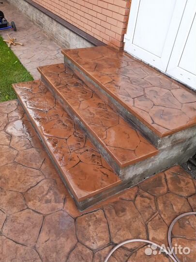 Печатный бетон