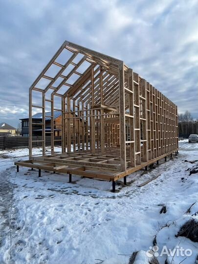 Строительство каркасных домов A-frame и Barn house