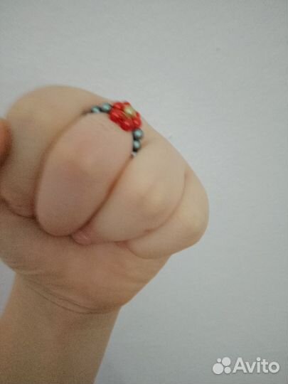 Кольцо с ромашкой
