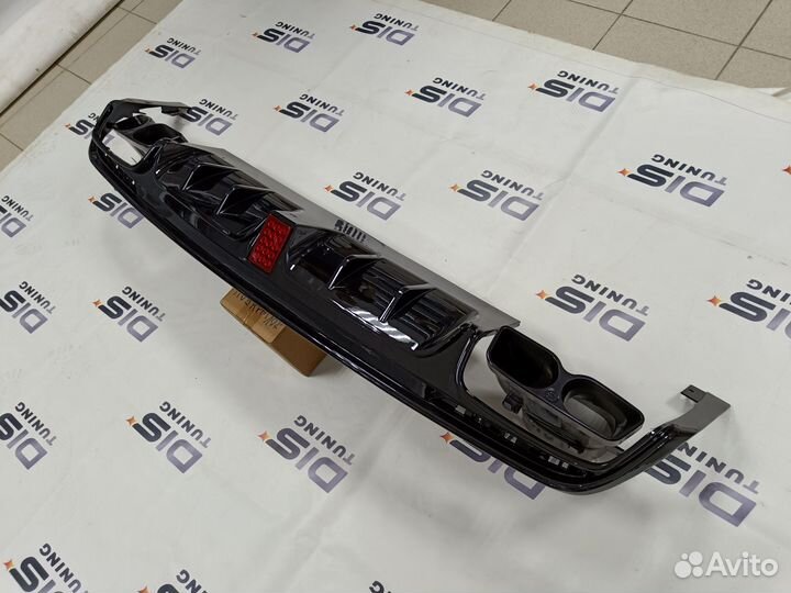 Диффузор + насадки Mercedes W222 brabus