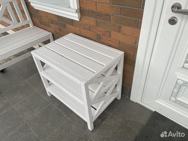 Стеллаж садовый деревянный