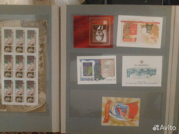 Почтовые марки, блоки