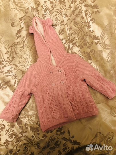Кардиган для принцессы 3-6 мес