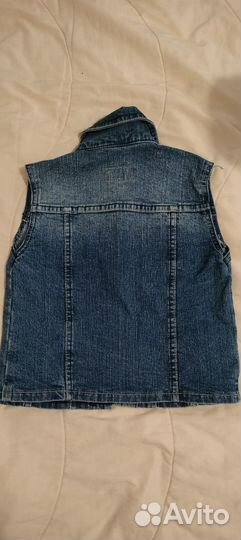 Джинсовая жилетка для девочки