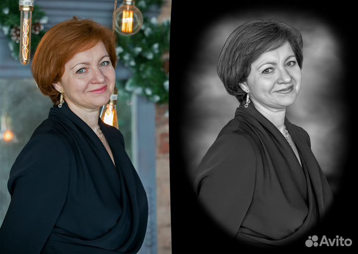 Ретушь фото на памятник